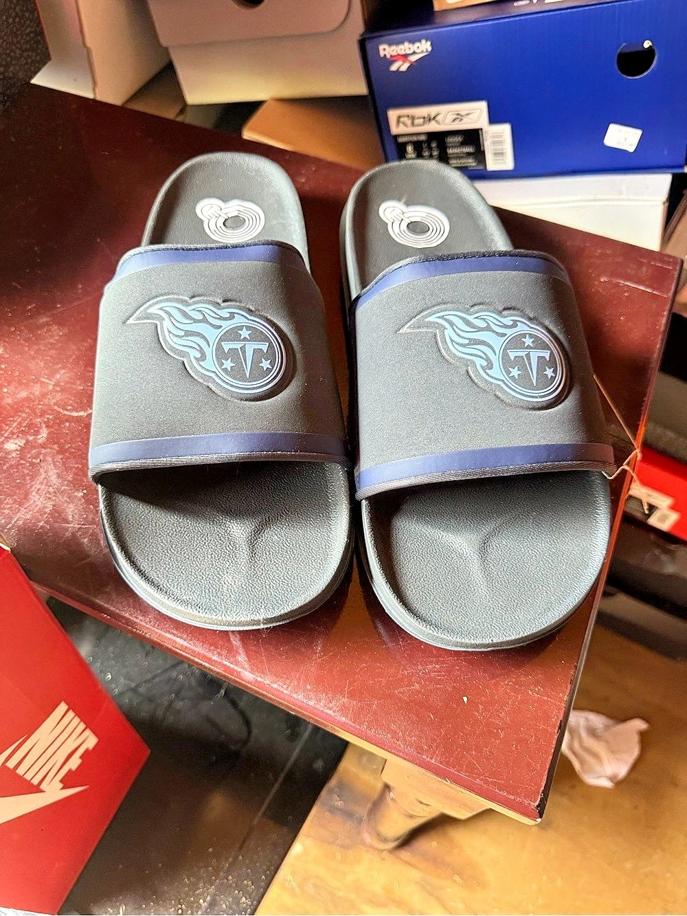Nike Offcourt Slide Tennessee Titans Black & Blue US 13